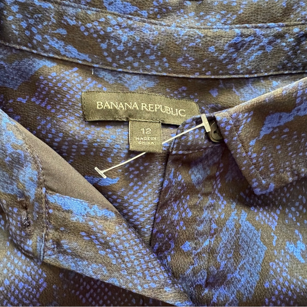 NWOT Banana Republic Satin Snakeskin Print Maxi Dress - Picture 7 of 8